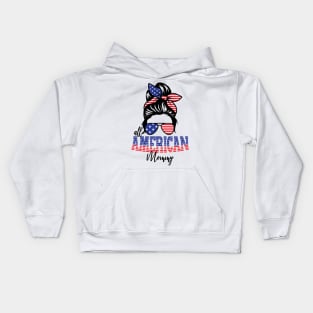 4th of July All American Mommy Kids Hoodie